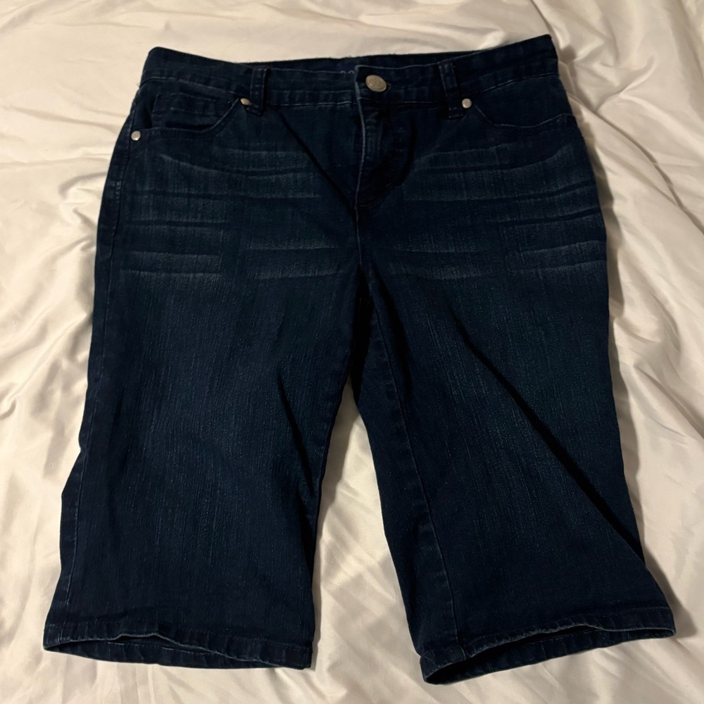 Bandolino Indigo Denim Bermuda Shorts